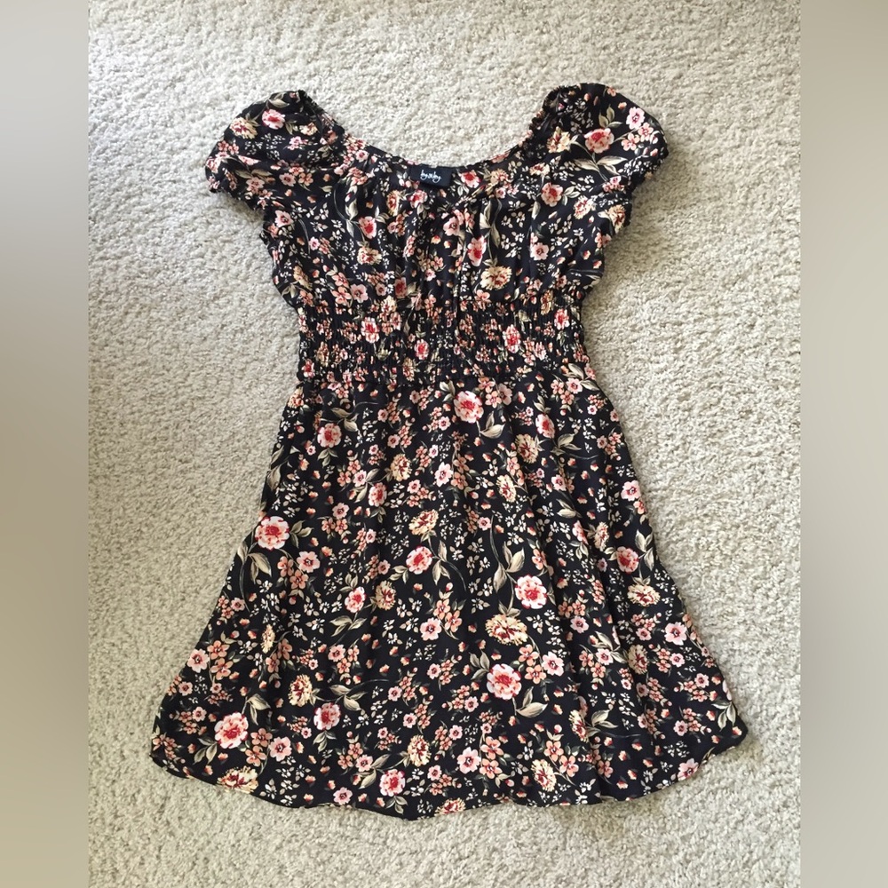 Black floral sundress